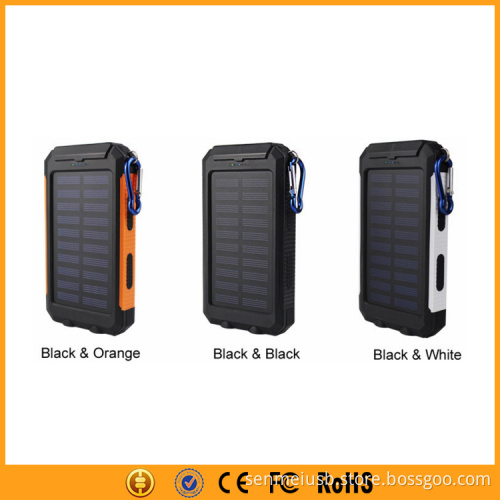 Electric Portable Solar Power Bank Charger 8000mAh for Mobile Phones